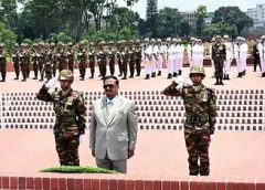 জাতীয় শহীদ স্মৃতিসৌধ ভারপ্রাপ্ত রাষ্ট্রপতির শ্রদ্ধা নিবেদন